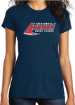 Women's Axemen Navy Short Sleeve T-shirt