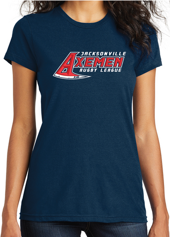 Women's Axemen Navy Short Sleeve T-shirt