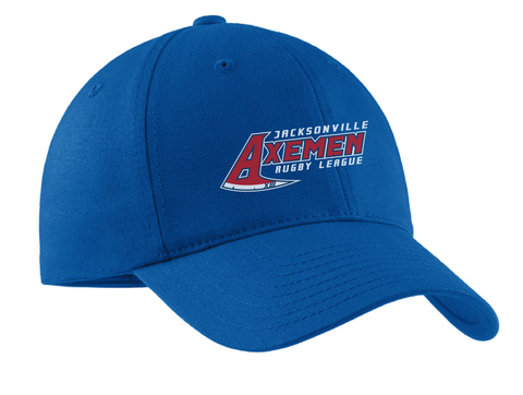 Fitted Royal Blue Axemen Logo hat