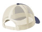 JaxAxe White Mesh Back White Logo Adjustable Hat