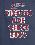 Kicking Axe Adult Navy T-Shirt