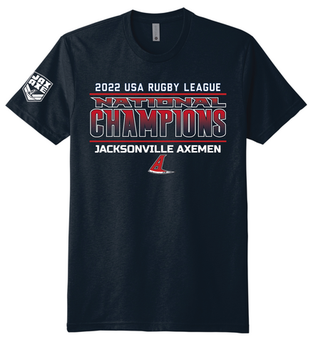 2022 Axemen National Championship Navy Blue T-Shirt