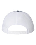 Navy & White Yupoong Axemen Full Logo Hat Snapback Hat