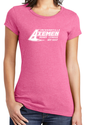 Pink Women's Axemen White Logo Tshirt